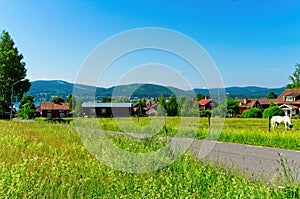 Scenes of lake siljan in Dalarna. photo