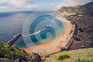 Scenic Aerial Beach View