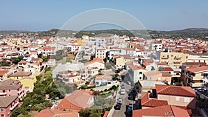 Scenic aerial view over the town of Santa Teresa Gallura, Sardinia, Italy