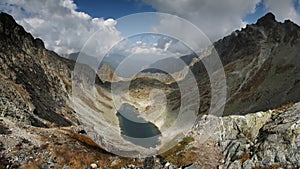 Scenic Alpine Lake Mountains Panorama