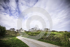Scenic Anglesey landscape in spring,North Wales,Uk