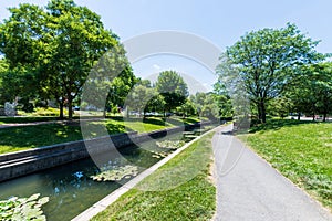 Scenic Area in Carrol Creek Promenade in Frederick, Maryland