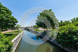 Scenic Area in Carrol Creek Promenade in Frederick, Maryland photo