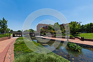 Scenic Area in Carrol Creek Promenade in Frederick, Maryland