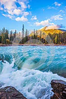 Scenic Athabasca Falls in Jasper