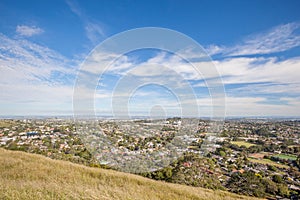 The scenic Auckland's city view from Mount Eden.