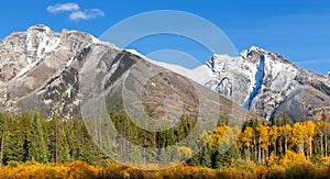 Scenic Autumn Color Change Landscape Panorama