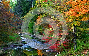 Scenic autumn landscape in Pennsylvania photo