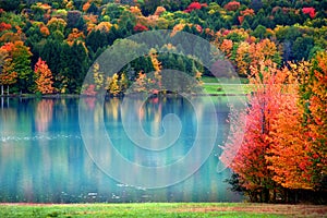 Scenic autumn landscape in Pennsylvania