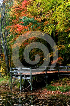 Scenic autumn landscape in Pennsylvania photo