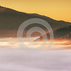 scenic autumn  landscape,  scenic nature  scenery, Carpathian mountains. Ukraine, Europe