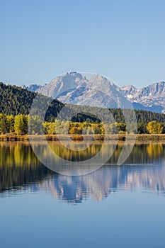 Scenic Autumn Reflection Landscape in Grand Teton National Park