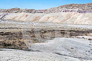 Scenic badlands along state route 24 in Utah, USA