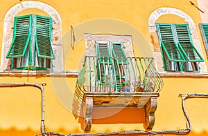 The scenic balcony in Lucca, Italy