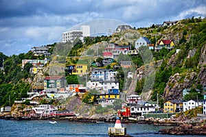 The scenic Battery neighborhood in St. Johnâ€™s, Newfoundland