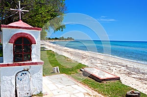 Scenic beach at Chalkidiki in Greece photo