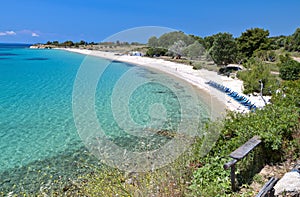 Scenic beach at Chalkidiki in Greece