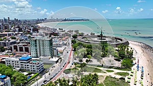 Scenic Beach At Joao Pessoa In Paraiba Brazil.