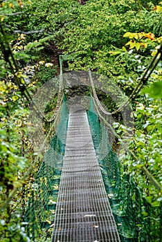 Scenic and beautiful tourism trail in the park Slovensky raj, Slovakia