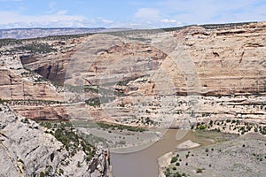 The Scenic Beauty of Colorado. The view from Wagon Wheel Point on the Yampa River in Dinosaur National Monument