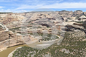 The Scenic Beauty of Colorado. Wagon Wheel Point on the Yampa River in Dinosaur National Monument