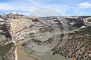 The Scenic Beauty of Colorado. Wagon Wheel Point on the Yampa River in Dinosaur National Monument