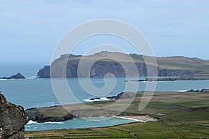 Scenic Blasket Islands as Seen from Slea Head Penninsula