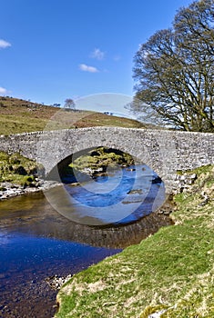 Scenic bridge in countryside