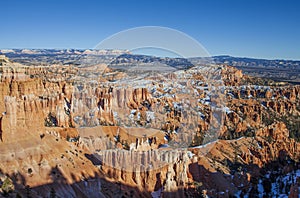 Scenic Bryce Canyon National Park Utah Winter Landscape