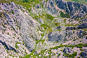 Scenic canyon of Paklenica national park