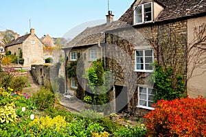 Chipping Steps of the Cotswolds village of Tetbury, England photo