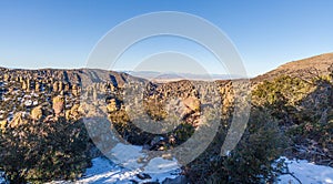 Scenic Chiricahua National Monument Arizona in winter