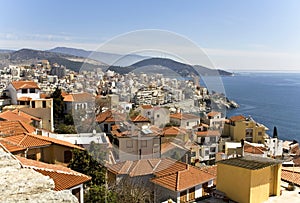 Scenic city of Kavala in Greece photo