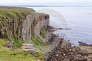 Scenic cliffs in Dunnet Head - Caithness - Scotland