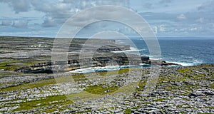 Scenic cliffs of Inishmore, Aran Islands, Ireland