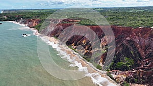 Scenic Cliffs At Joao Pessoa In Paraiba Brazil.