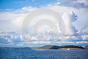 Scenic Clouds in the Croatian Sea Landscape