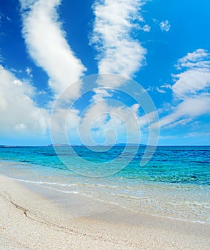 Scenic clouds by the sea