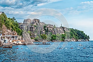 A scenic coastal view of Dukley Gardens in Budva, Montenegro photo