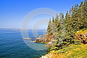 Scenic coastline of Maine