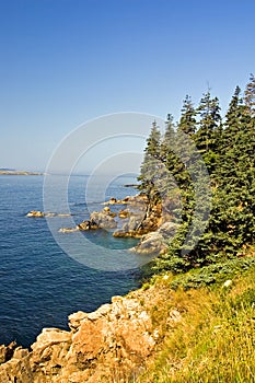 Scenic coastline of Maine