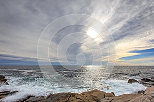 Scenic Coastline in Peggy's Cove, Nova Scotia