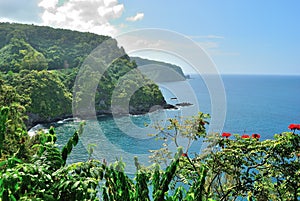 Scenic Coastline Road to Hana Maui Hawaii