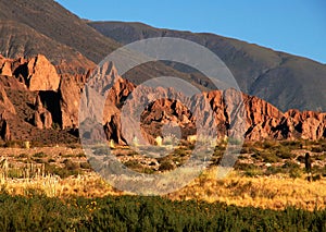 Scenic colorful mountainscape in Argentina