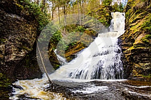 Scenic Dingmans Falls in Delaware Township tourist destination