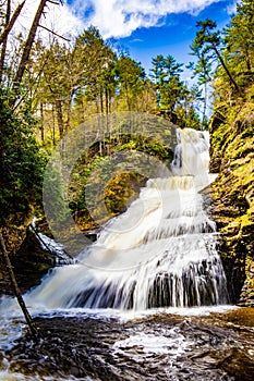 Scenic Dingmans Falls in Delaware Township tourist destination