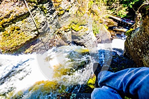 Scenic Dingmans Falls in Delaware Township tourist destination