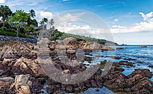 Scenic dramatic landscape of the Koh Samui Island coastline
