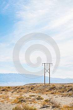 Scenic Empty Road in Death Valley, USA