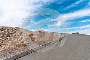 Scenic Empty Road in Death Valley, USA